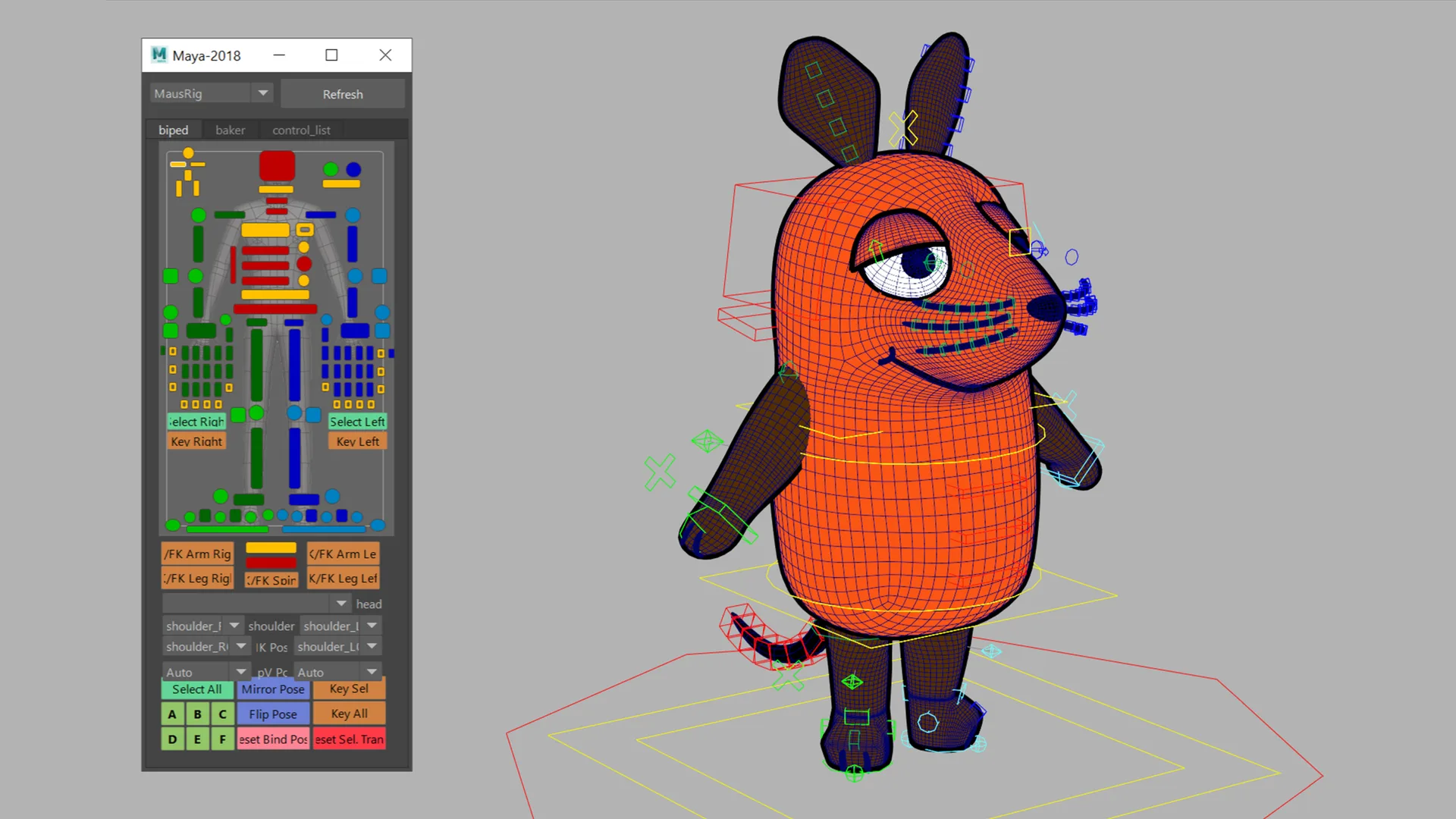 Wireframe model of WDR's 3D Die Maus. Brand strategy, concept, design and implementation by Machbar.