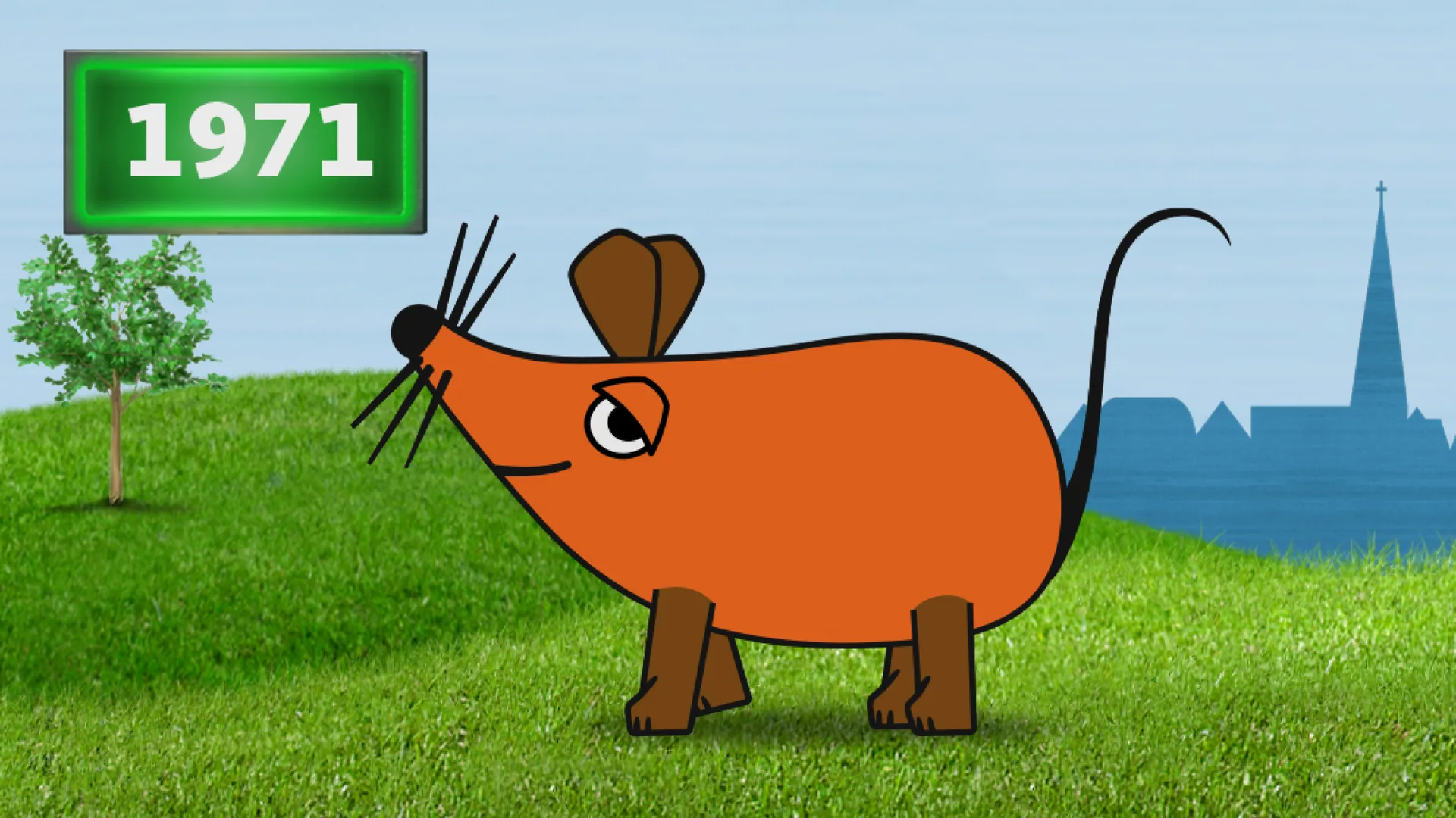 Illustration of Die Maus from WDR, 1971
