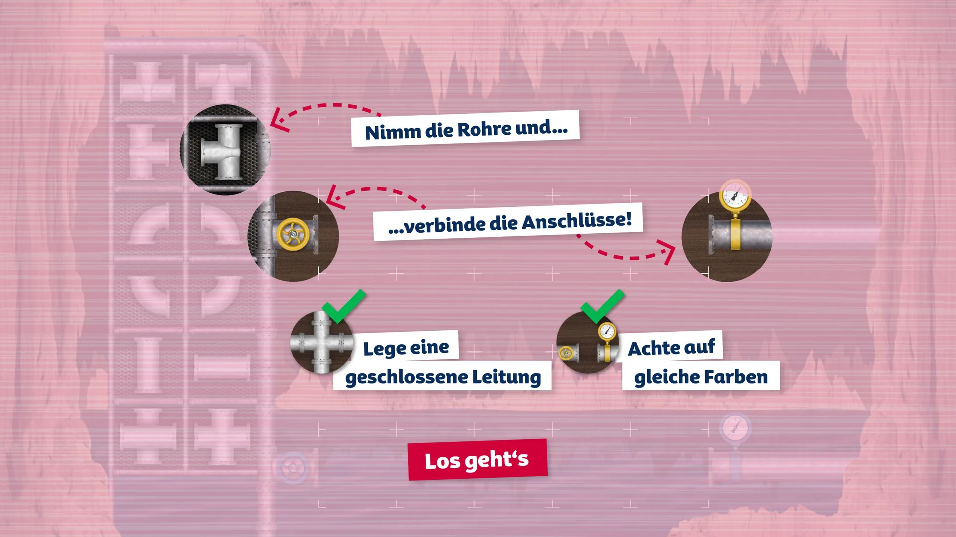 Sequence of explanatory graphics on usability from Die Maus app for WDR. Concept, design, and programming by Machbar.