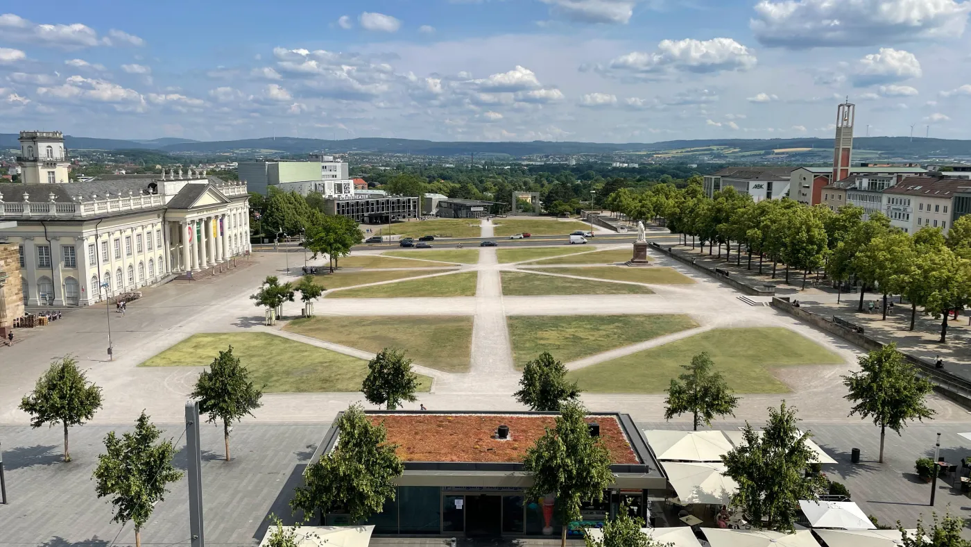 View from the agency of Friedrichsplatz Kassel