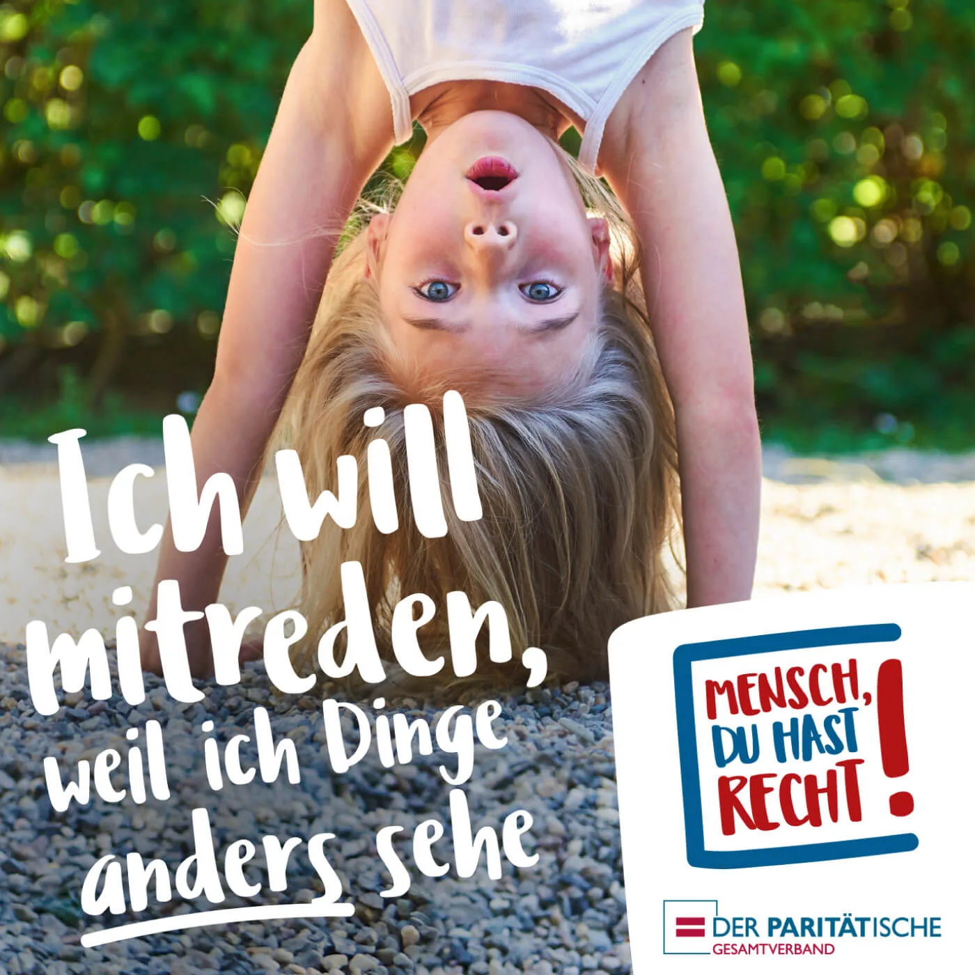 Campaign design and key visuals for Der Paritätische Gesamtverband by Machbar.